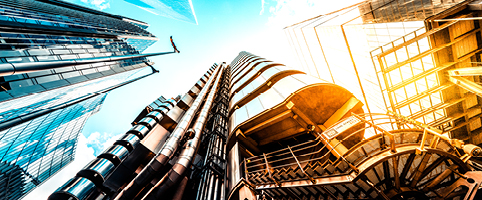 Lloyds of London insurance market building 